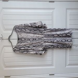 Mittoshop Short Dolman Snakeskin Print Dress